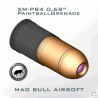 XMPB4 4 rds Paintball + Smoke + 50 rds 6mm