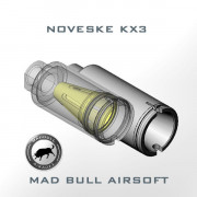 Noveske KX3 ADJUSTABLE AMPLIFIER FLASH HIDER (Black) 14mm CW (+)