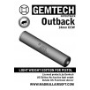 Gemtech Outback Toy Silencer and Aluminum Tube - Black