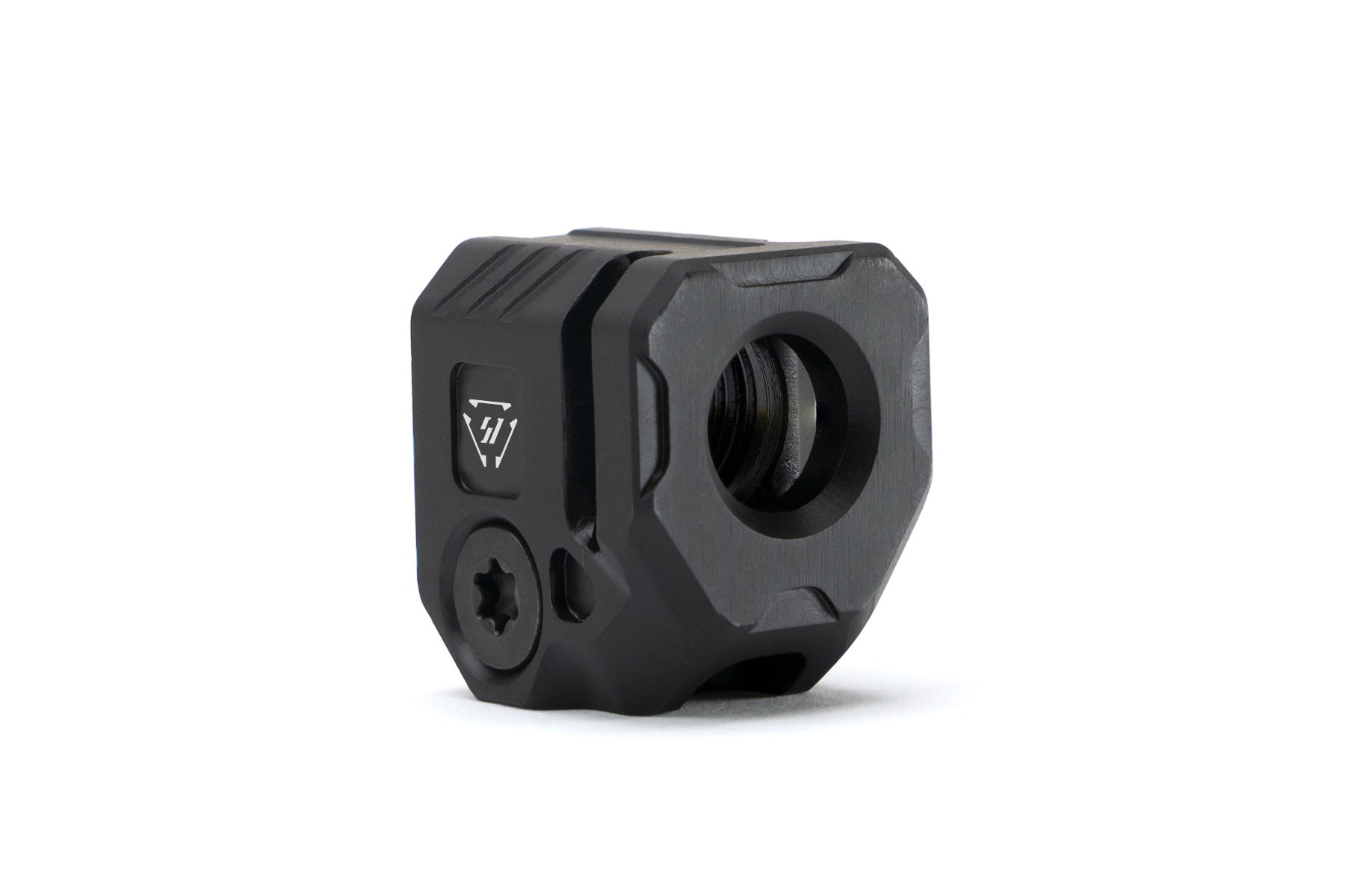 Strike Micro Threaded Comp - QUAD for Airsoft (14mm CCW) - Black