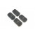 Strike AR Cable Management Rail Covers - Short in Black (4pcs/set)
